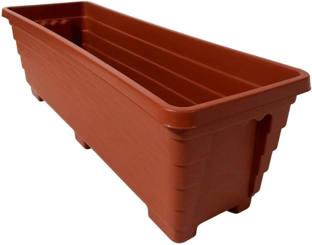 Vaso Floreira para Plantas Flores Jardineira para Horta 60cm Terracota