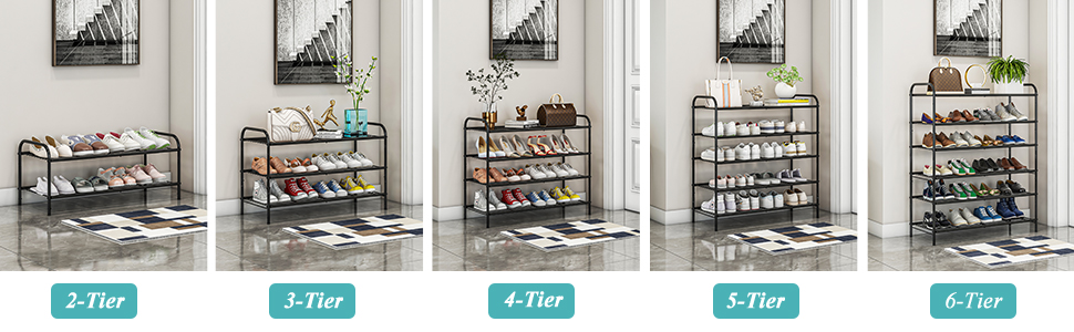  Sapateira Organizadora Porta Sapatos Formato Simples - Para 8 Pares