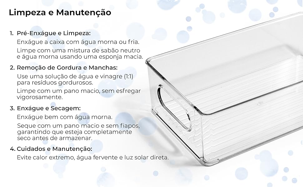 Kit Organizador de Geladeira, Organizador de Armário, Organização de Cozinha