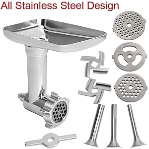 Acessório de moedor de carne para batedeira Kitchenaid