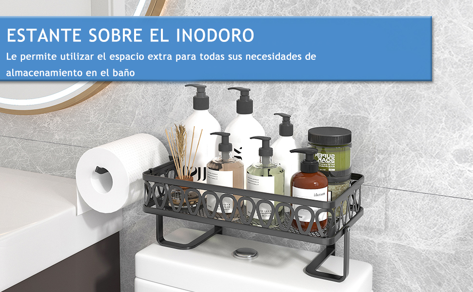 Bancada Organizadora para Armazenamento sobre Vaso Sanitário