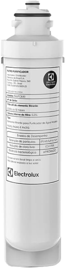 FiltroRefil para Purificador de Agua Acqua Clean PA Branco