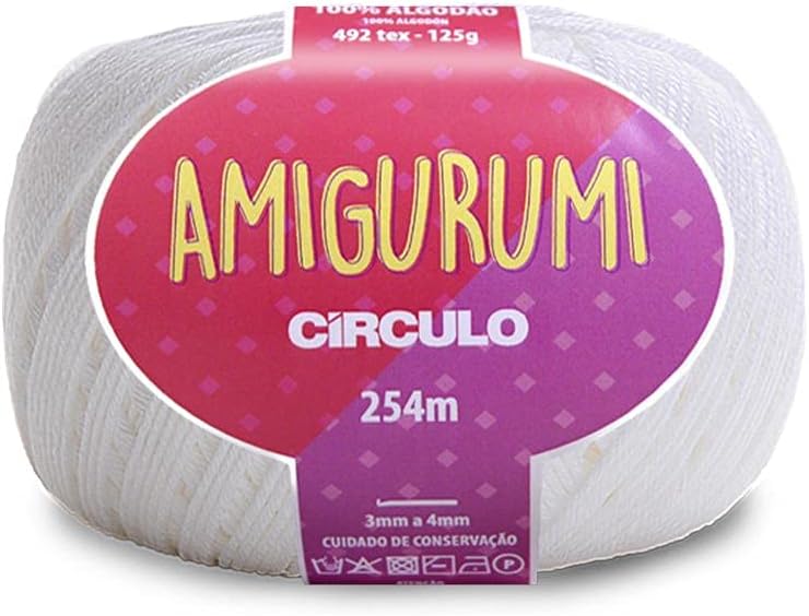Fio Amigurumi Circulo 125G 8001 Branco