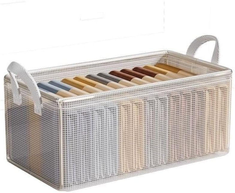 Kit 2 Caixas Organizadora de Armazenamento Dobravel 26 litros Estrutura