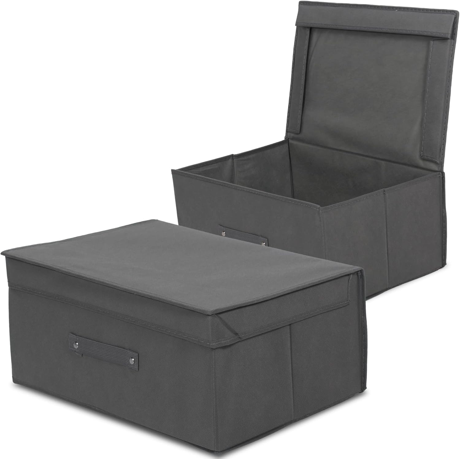Kit 2 Caixas Organizadoras Multiuso Para Closet Gaveta Guarda Roupa