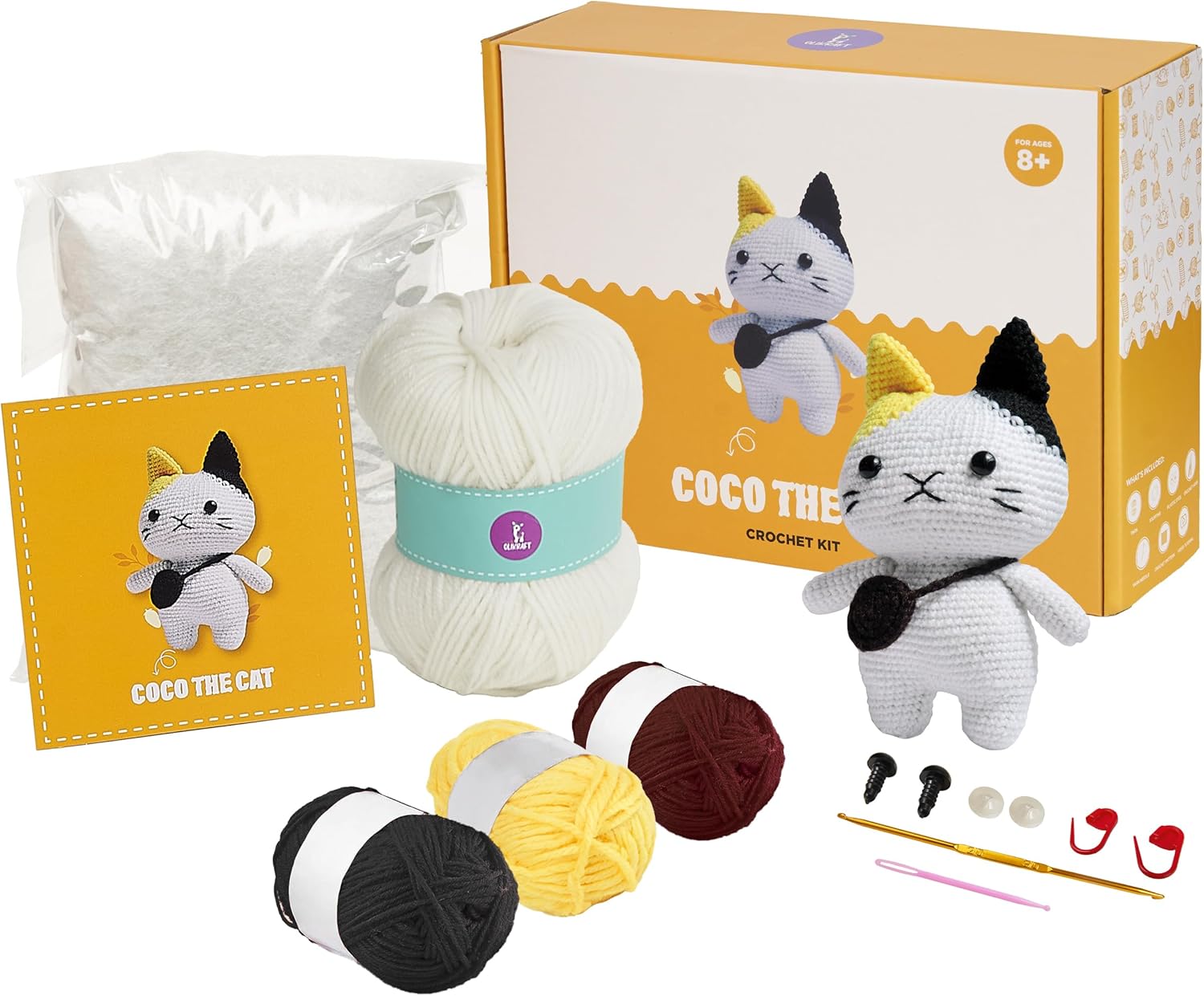 Kit de croche Amigurumi para adultos Kit de artesanato