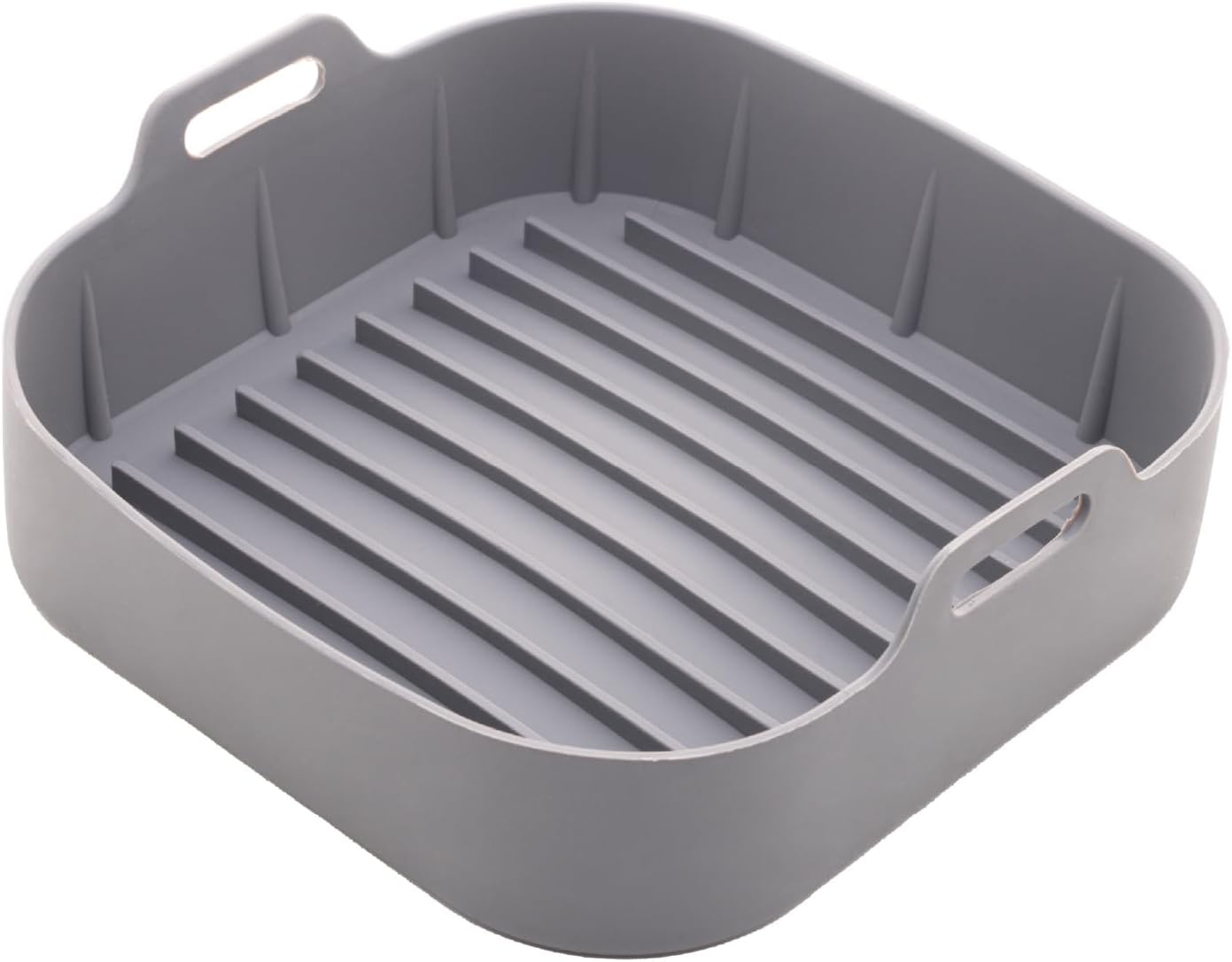 LYOR Forma Quadrada de Silicone para Air Fryer Cinza