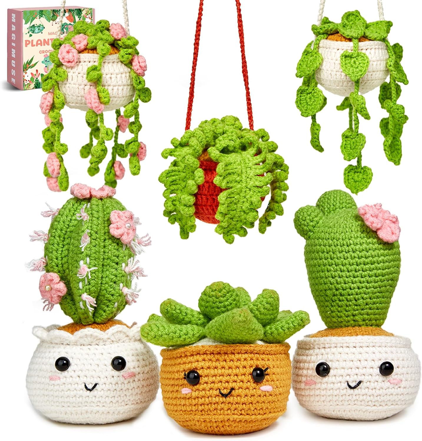 MAGIMUSE Kit de croche para iniciantes kits de croche para