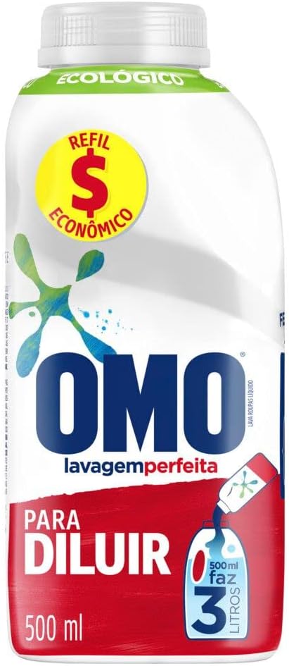 OMO Lavagem Perfeita Para Diluir Sabao Liquido Concentrado 500Ml