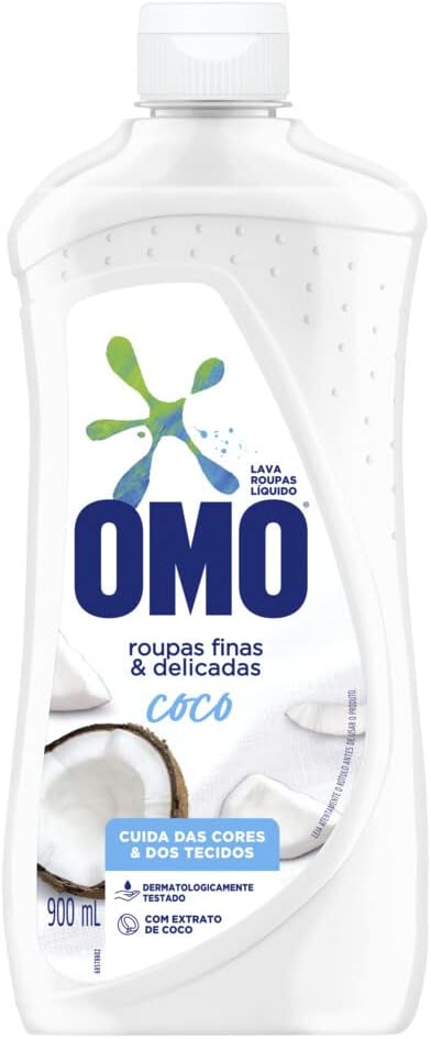OMO Roupas Finas E Delicadas Sabao Liquido Coco 900Ml