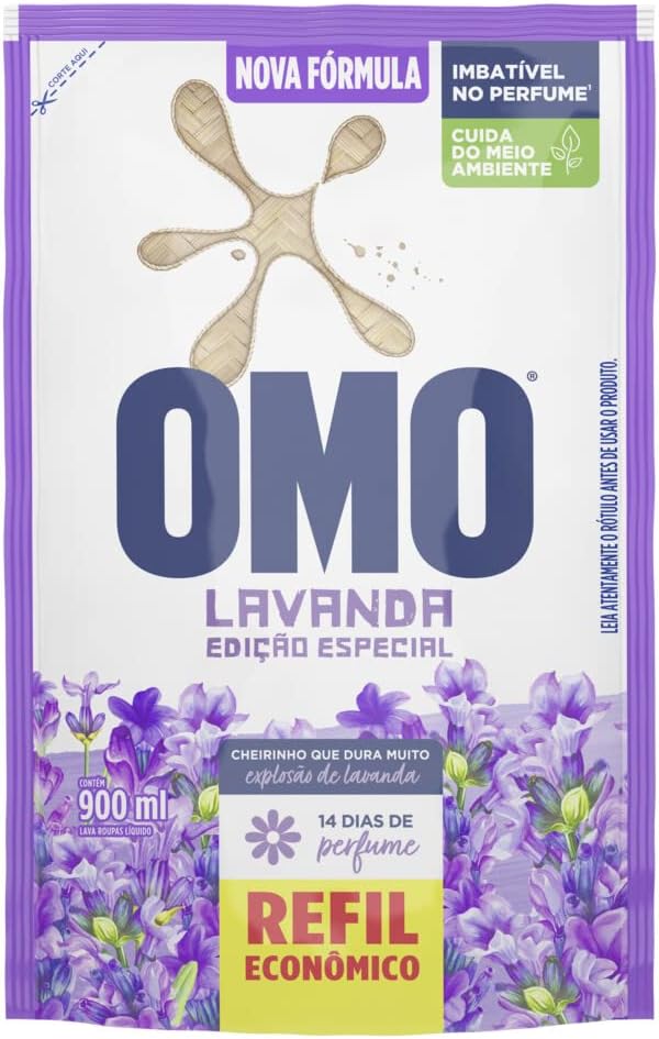 OMO Sabao Liquido Refil Lavanda Edicao Especial 900Ml Omo