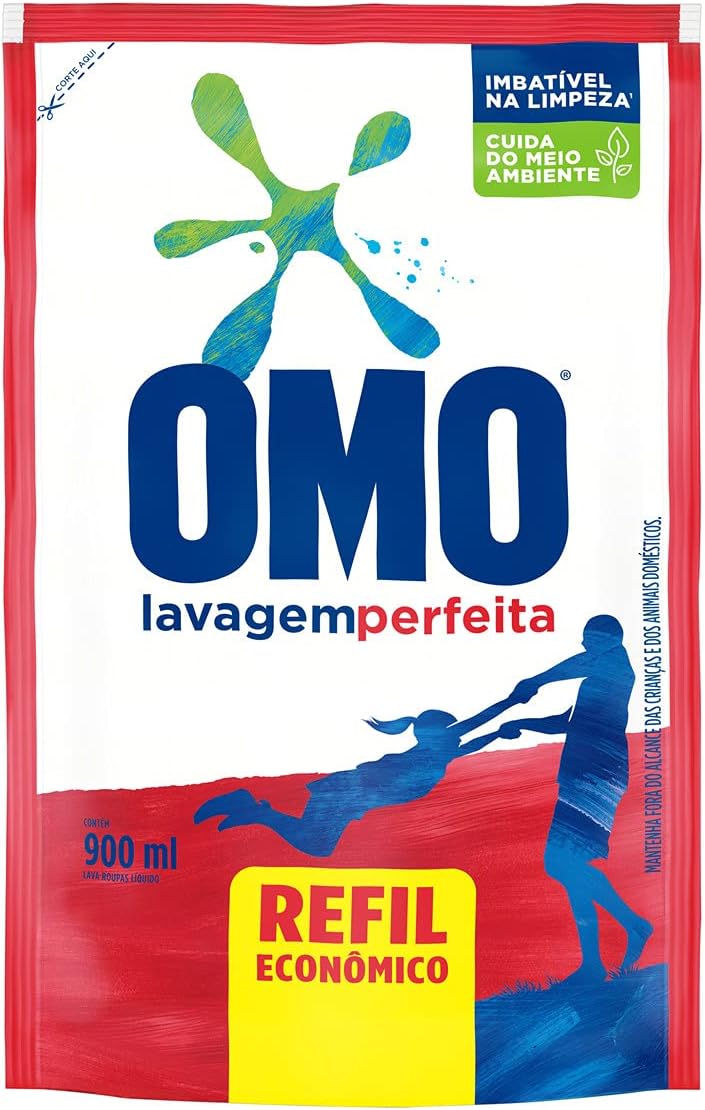 OMO Sabao Liquido Refil Omo Lavagem Perfeita Refil 900Ml