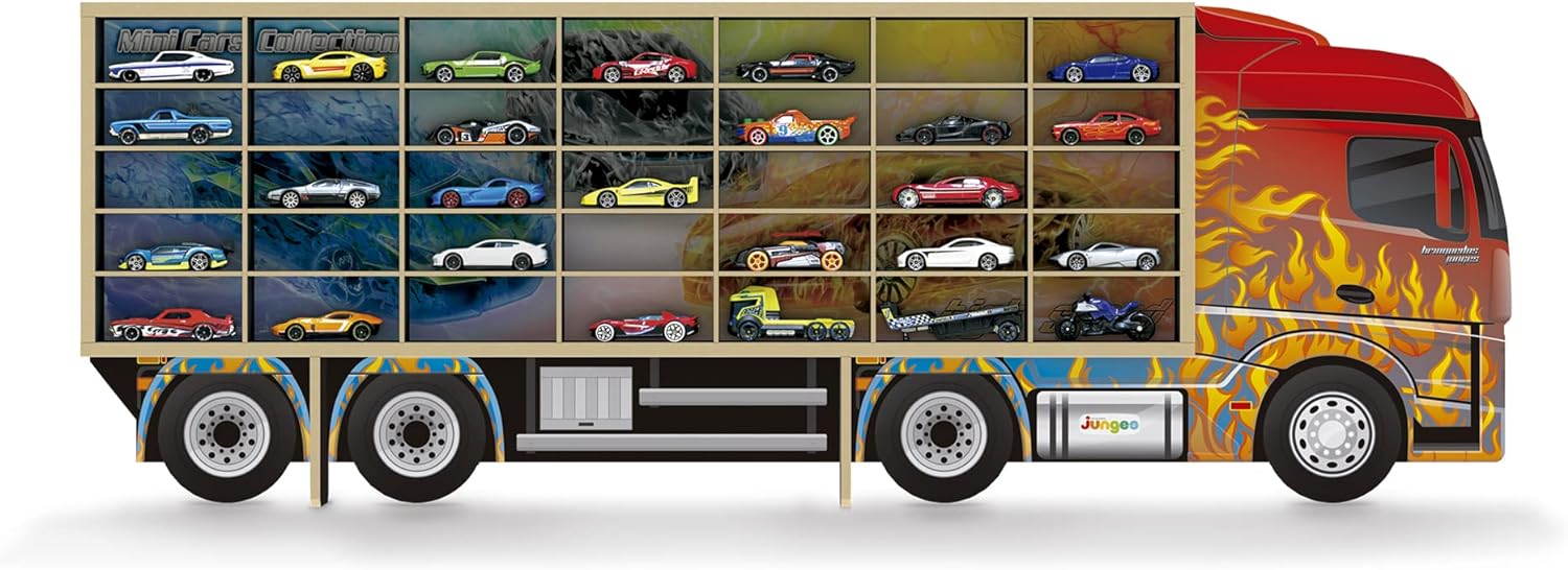 Painel Expositor 35 Carrinhos Hot Wheels Junges