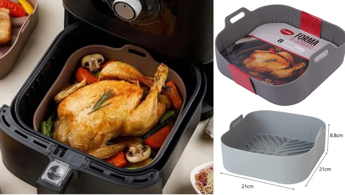 Revolucione sua cozinha com a panela de silicone quadrada para air fryer