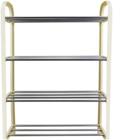 Sapateira Plastico com Metal 4 Divisorias Desmontavel Branco