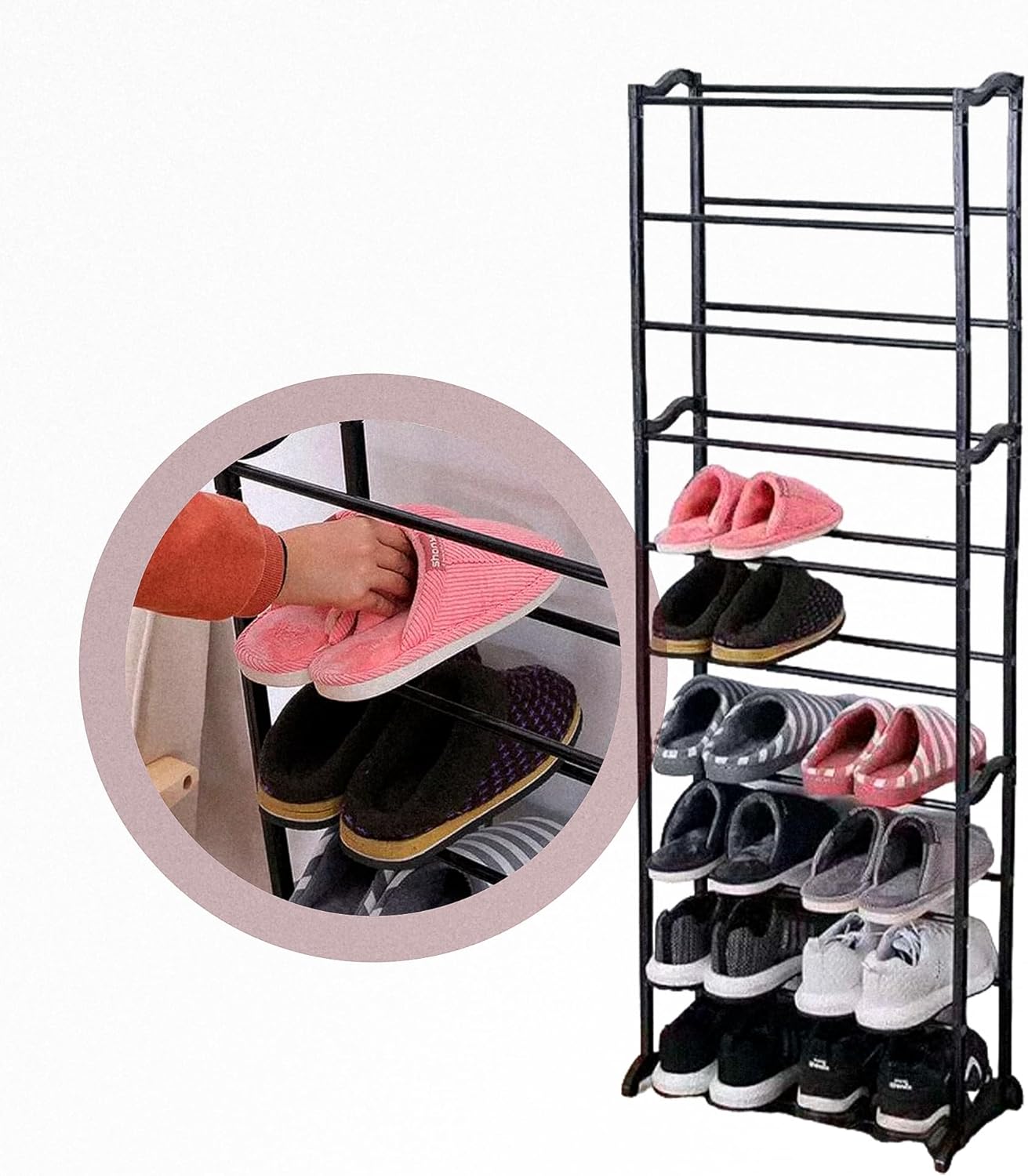 Sapateira Vertical De Porta 10 Andares BOLYDOOM Estante Organizadora