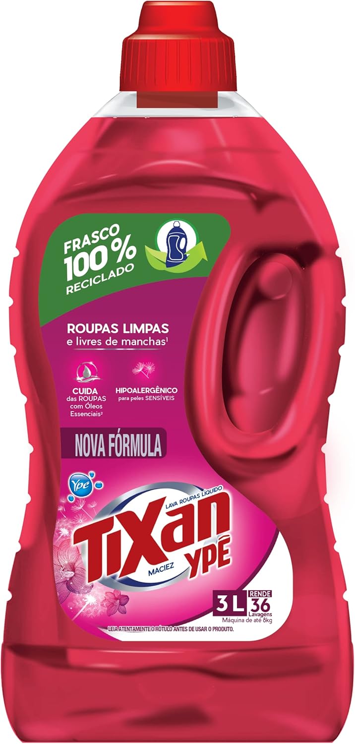 Tixan Ype Lava Roupas Liquido Maciez 3L