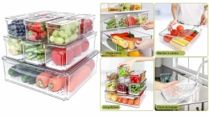 Transforme sua geladeira com organizadores práticos e duráveis