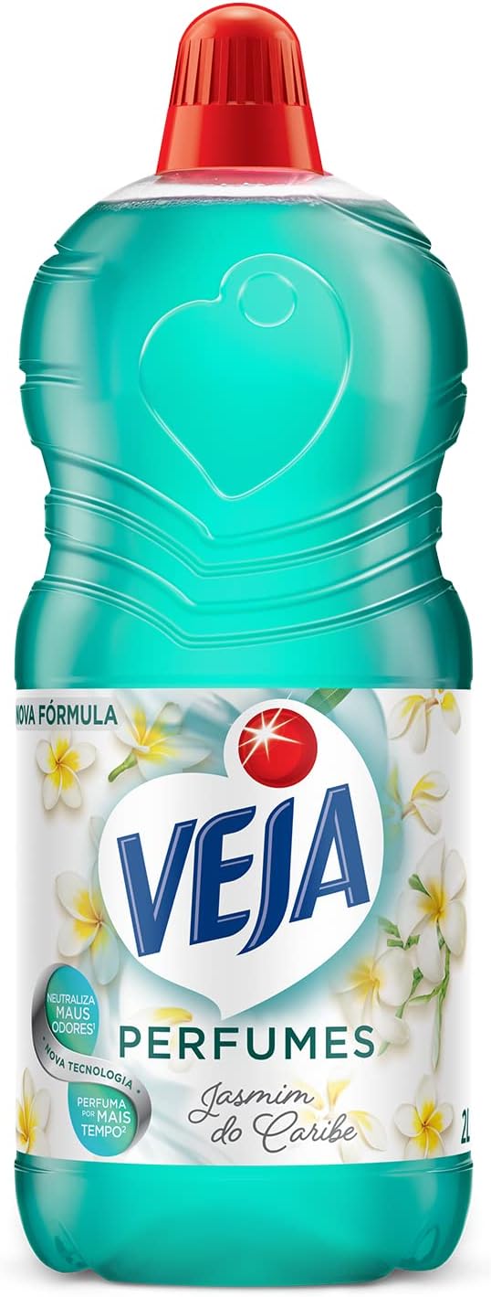 Veja Limpador Perfumado Jasmin Do Caribe 2L Azul