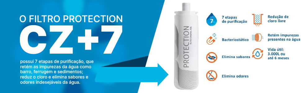 FILTRO DE ÁGUA PROTECTION LACRADO - CZ + 7 