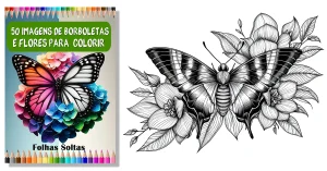 50 Imagens Para Colorir De Borboletas E Flores
