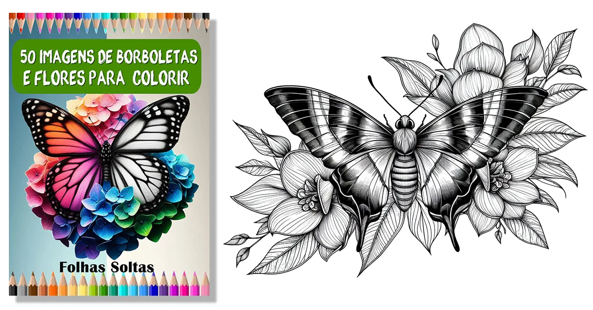 Surpreenda-se com 50 Imagens Para Colorir De Borboletas E Flores Que Transformam Seu Dia Surpreenda-se com 50 Imagens Para Colorir De Borboletas E Flores Que Transformam Seu Dia