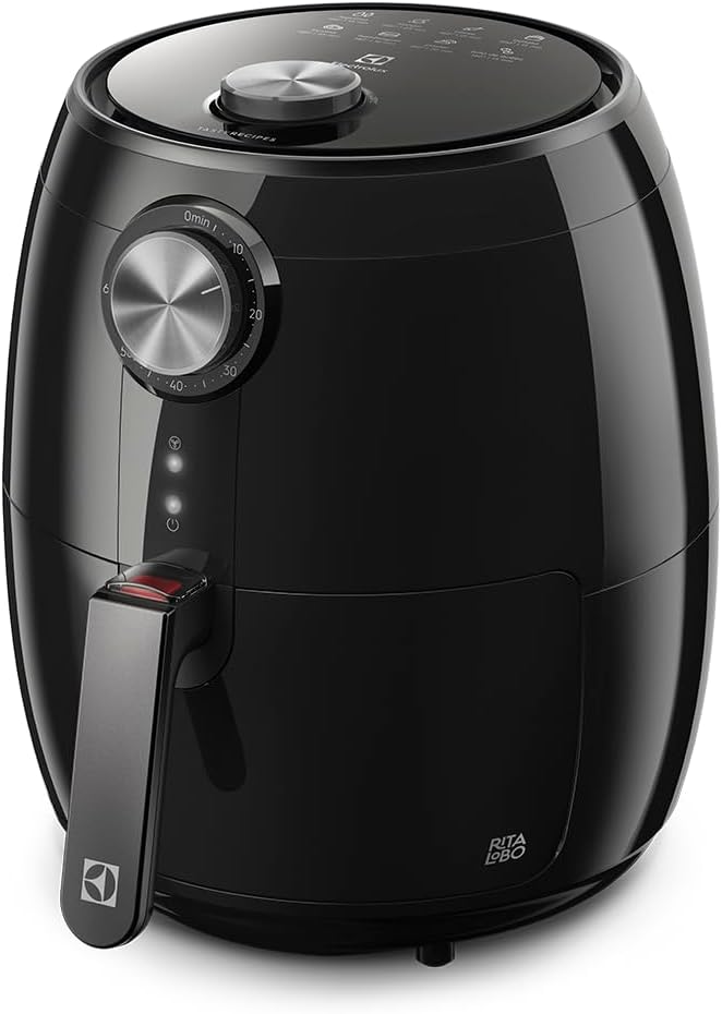 Air Fryer Electrolux por Rita Lobo 32L Preta Efficient com