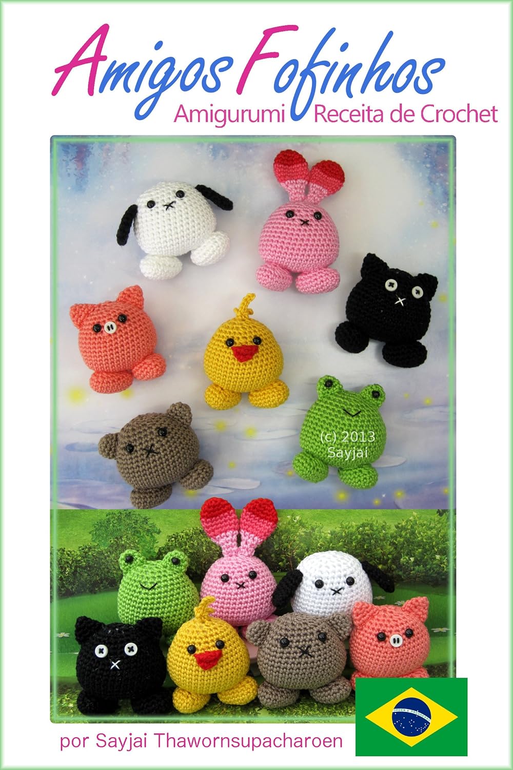 Amigos Fofinhos Amigurumi Receita de Crochet Receitas Faceis de Bonecas