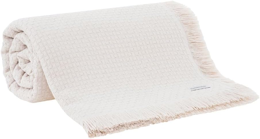 Buddemeyer Colcha Casal In Design 100 Algodao Penteado Bege