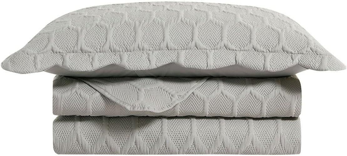 Camesa Colcha Ilusion Favo Casal 220x240 Cor Concreto
