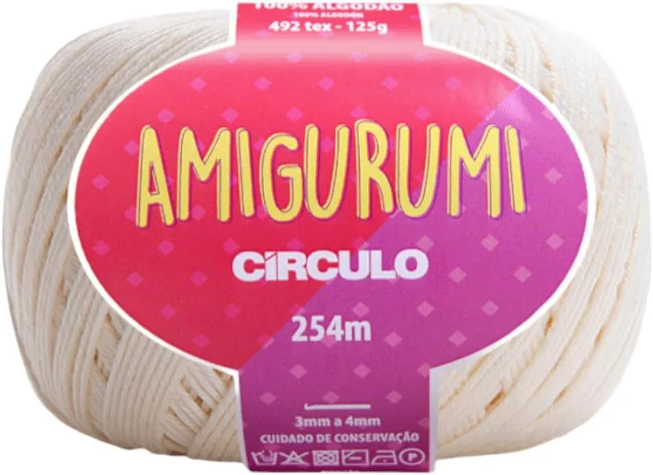 Círculo Fio Amigurumi Linha Novelo 254m 125g