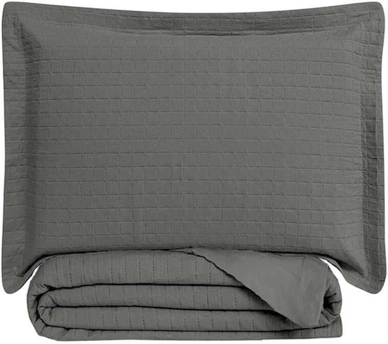 Colcha Loft Queen Cinza Camesa 100 Poliester Cinza