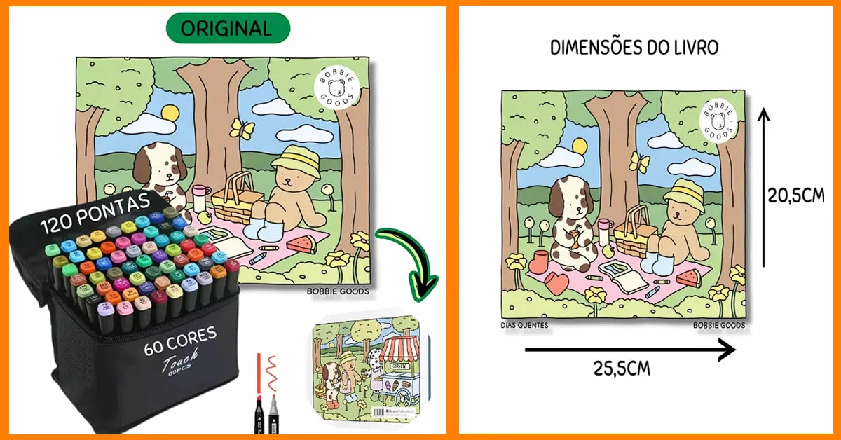 Conheça o livro de colorir Bobbie Goods que está revolucionando a criatividade infantil