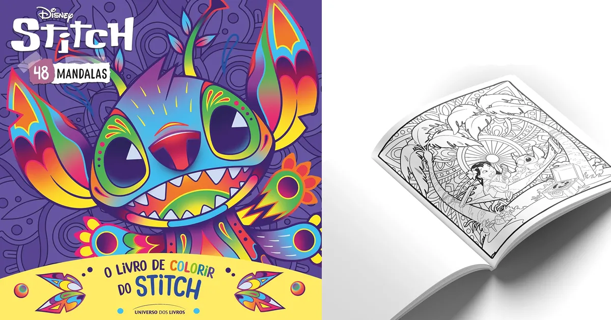 Descubra O Encantador Livro de Colorir do Stitch