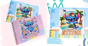 Descubra o Combo de Livros Stitch para Colorir Estilo Bobbie Goods.fw