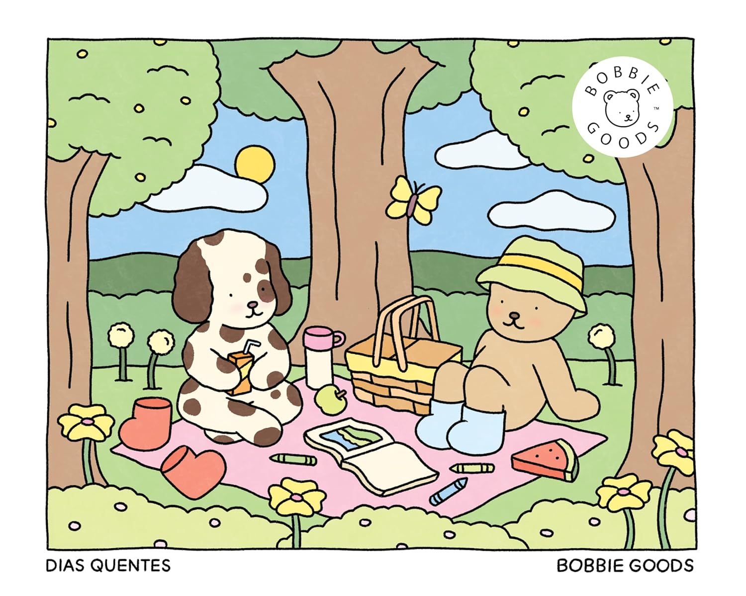 Dias quentes Spring Summer – Livro de colorir oficial Bobbie