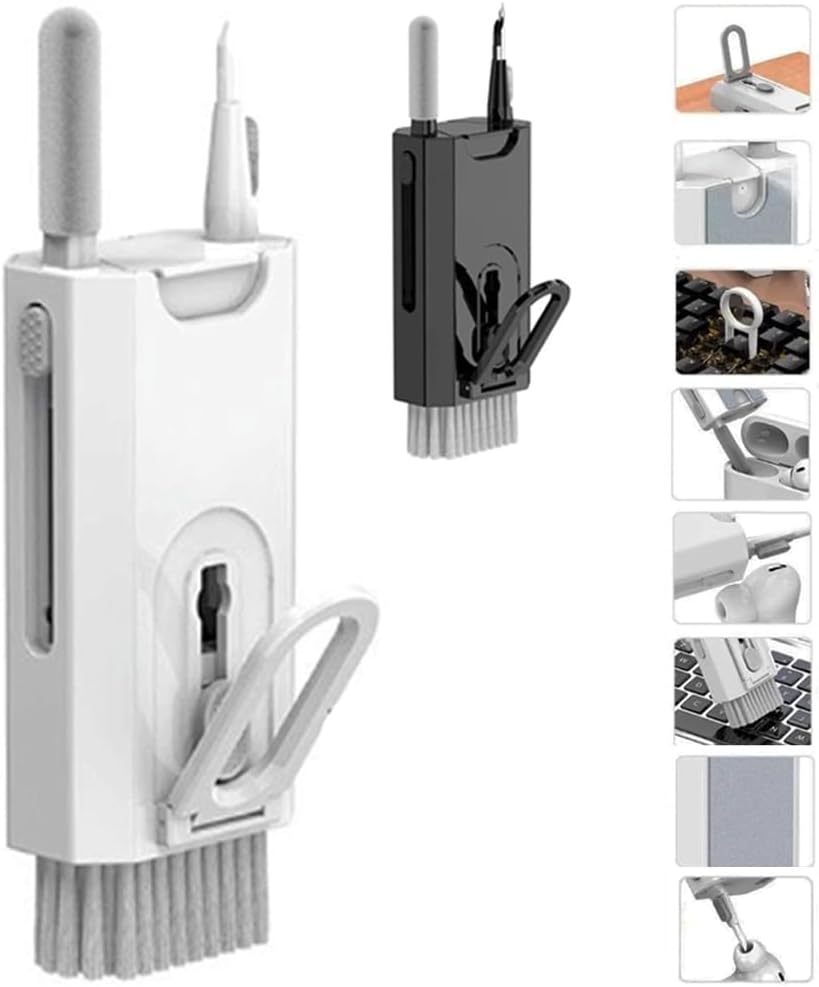 Escova de Limpeza Kit Multifuncional Teclado 8 em 1 Eletronico