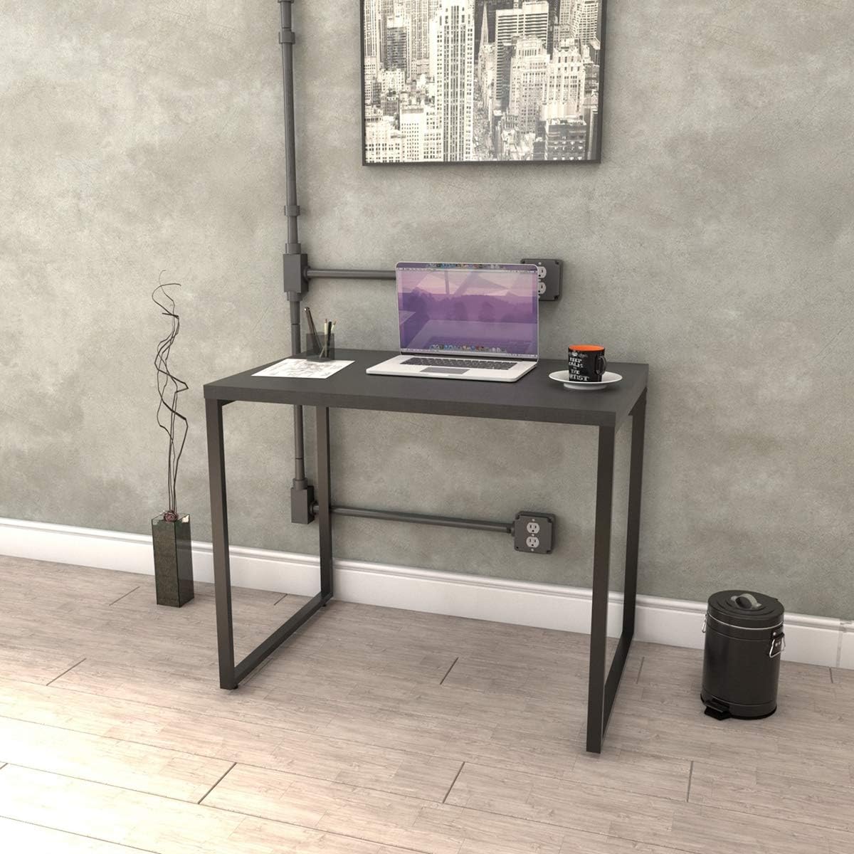 Escrivaninha Industrial 90cm Trevalla Kuadra ME90 E10 Preto