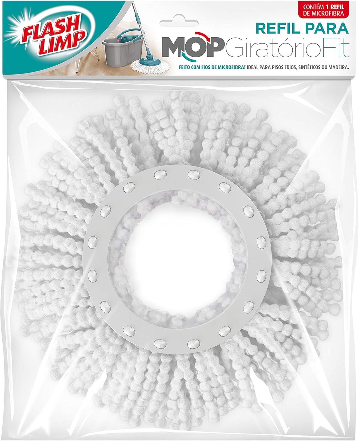 Flash Limp RMOP5011 Refil para Mop Giratorio Fit MOP5010