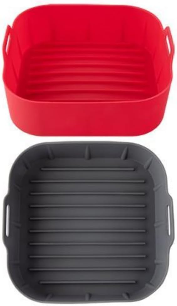 Forma de Silicone Quadrada para Air Fryer 16x16x73cm Antiaderente Resistente