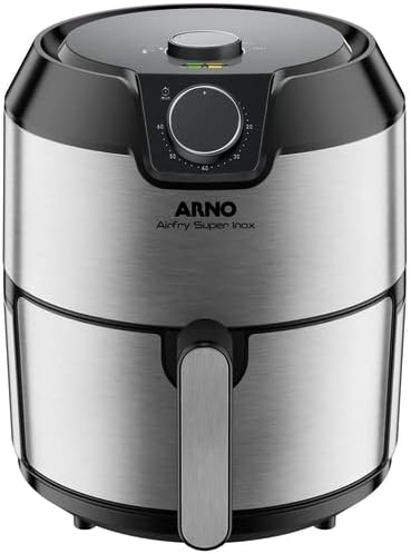 Fritadeira Eletrica Sem Oleo Airfry Super Inox Arno Preta E