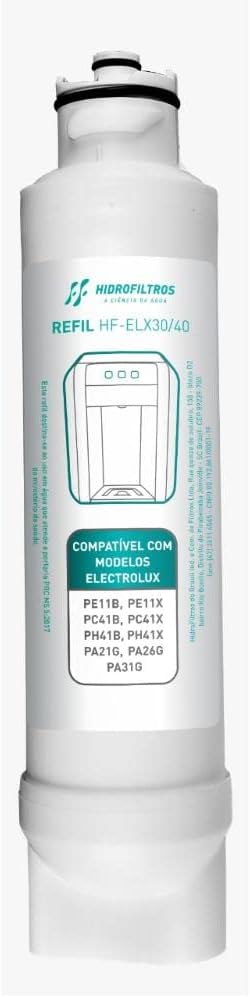 Hidrofiltros Refil HF ELX 3040 Compativel com Purificadores Electrolux Modelos