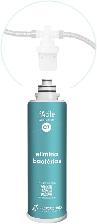 Hidrofiltros Refil Para Purificador De Agua Facile C7 Elimina