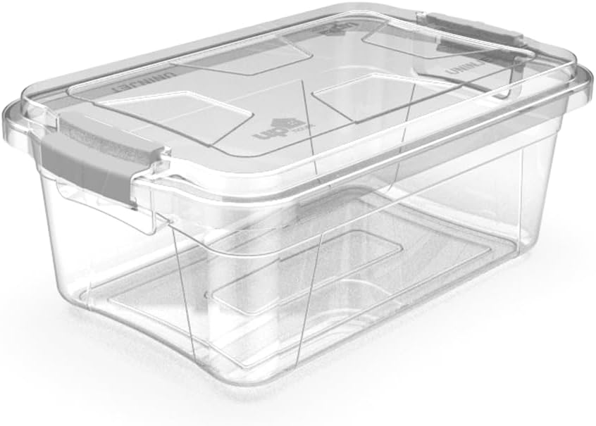 KIT COM 3 CAIXAS ORGANIZADORAS 30L TRANSPARENTE UNINJET