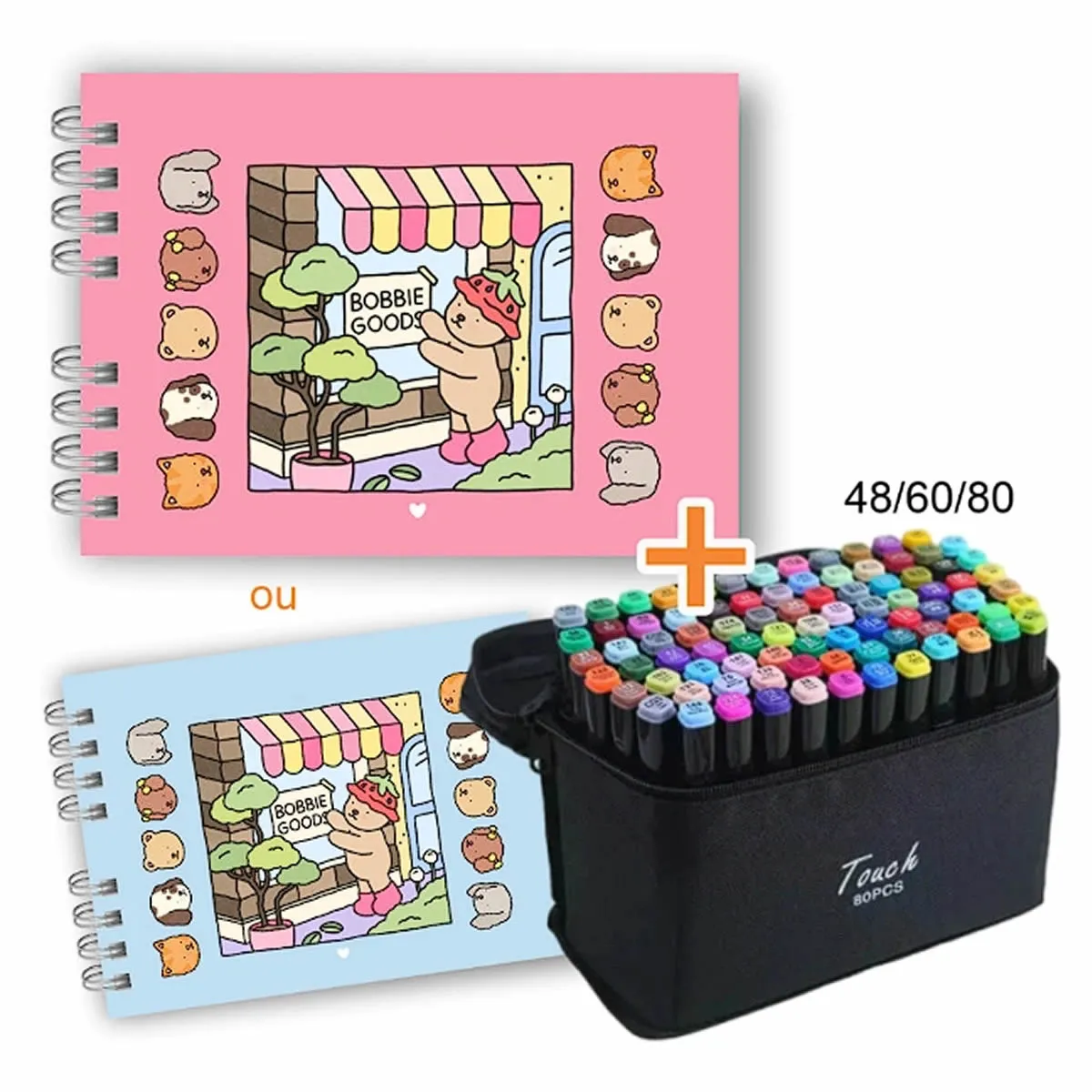 KIT Livro Bobbie Goods e Canetinhas