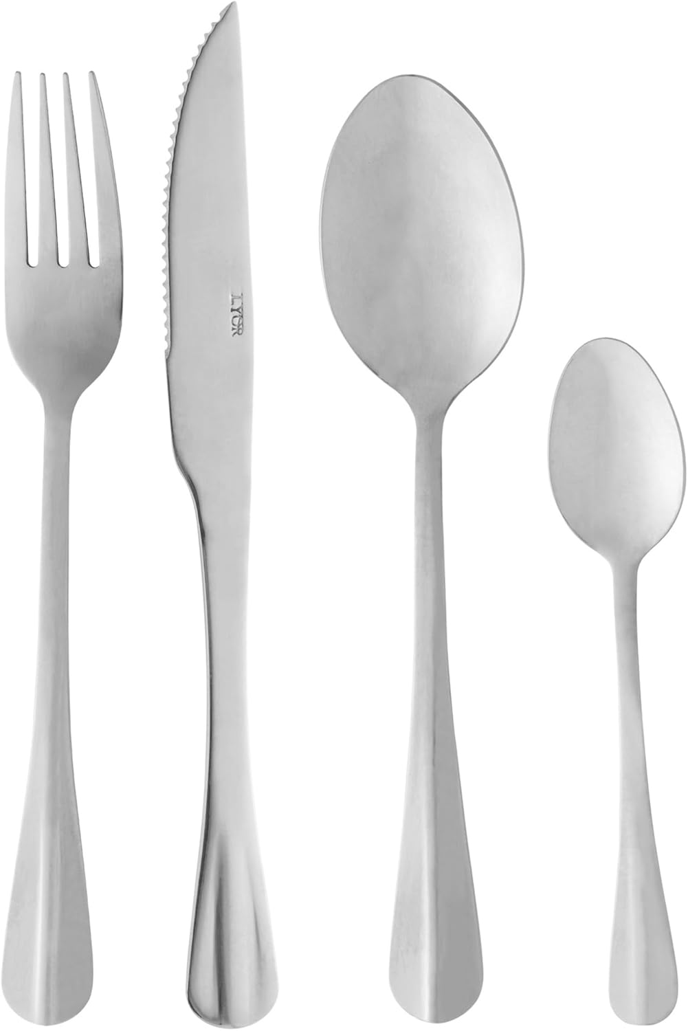 LYOR Faqueiro de Aco Inox Positano 24 Pecas