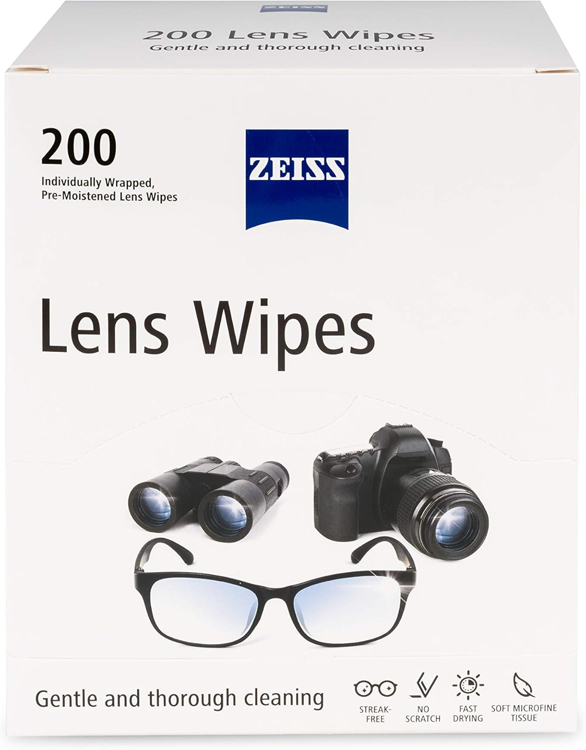 Lencos de limpeza de oculos ZEISS – 200 lencos pre umedecidos