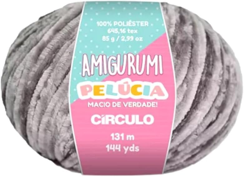 Linha Amigurumi Pelucia 100 Poliester Com 131 Metros Circulo