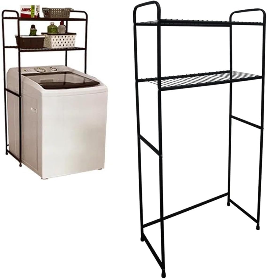 Maxeb Rack Estante Lavanderia Maquina de Lavar Branco Organizacao Prateleira