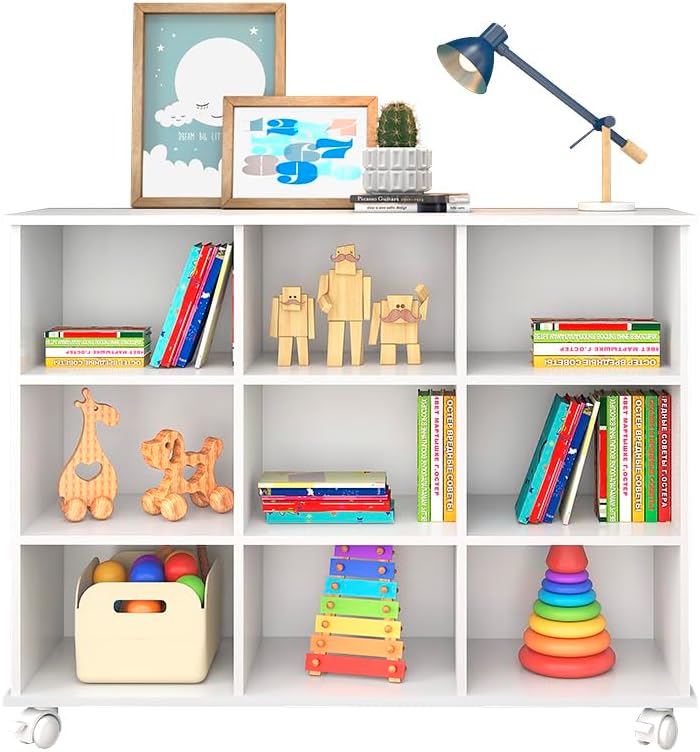 Nicho Organizador de Brinquedos com Rodizios